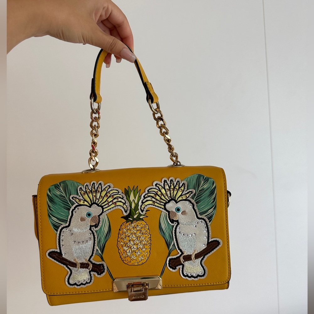 ALDO Parrot & Pineapple Bag Crossbody Novelty Purse